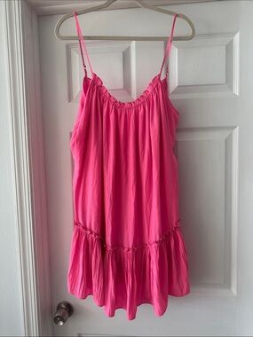 Ramy Brook Hot Pink Spaghetti Strap Camisole Dress